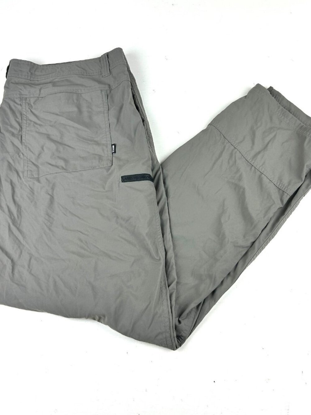 REI Co-op Hiking Pants Men's 40x32 Gray Nylon Stretch Drawstring